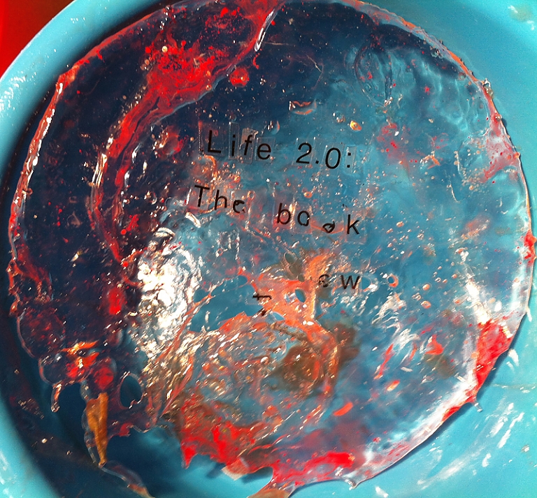 planets, circles, resin, color, text